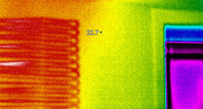 Warmtebeeld wandverwarming